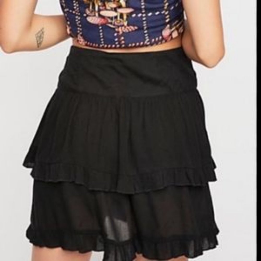 Costello Mini Skirt (M) (Free People) - Picture 2 of 4
